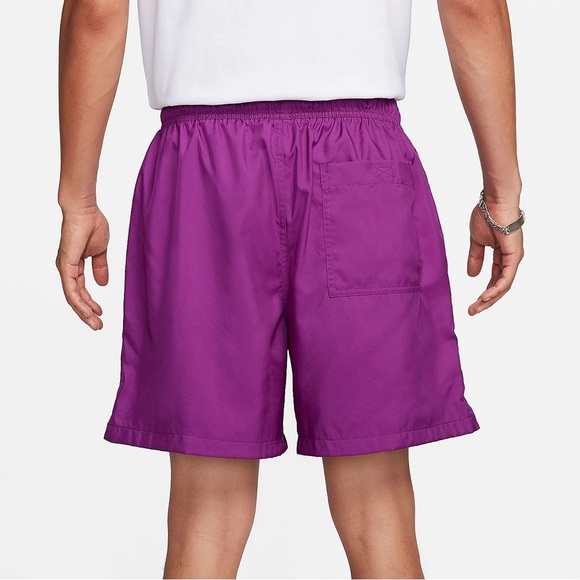 Nike Men's NSW Club Flow Woven 6" Shorts | Color: Viotech/White | NEW/NWT!! - Picture 2 of 8